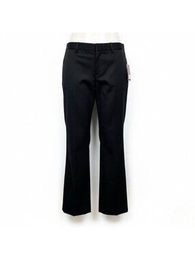 Rafaella Womens Black Curvy Fit Straight Leg Dress Pants Stretch Sz 16W